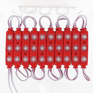 Світлодіодний модуль SMD5730 Samsung 3SMD (лінза) Червоний 88604