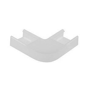 MTK/кут для профілю LED No2 ПФ-15/4 з'єднувач вугілля (90)/Білий/Пластик