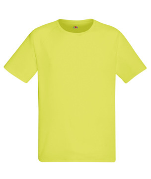 Чоловіча спортивна футболка поліестер жовта 390-XK