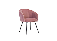 Стул M-60 фламинго вельвет | стул для дома | мягкий стул для кафе | стулья для гостиной и кухни