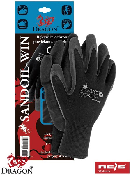 Захисні утеплені рукавиці з додатковим покриттям SANDOIL-WIN BB
