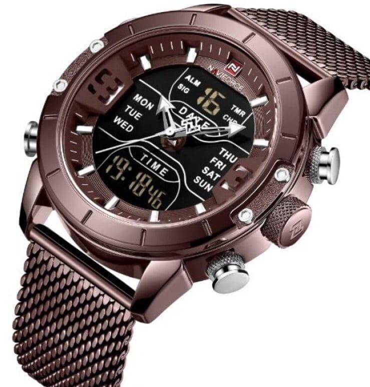 Чоловічі годинники Naviforce 9153 Tesla Brown