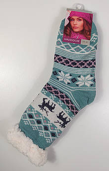 Шкарпетки шерстяні на хутрі жіночі, розмір "HAUSSOCKE". 39-41