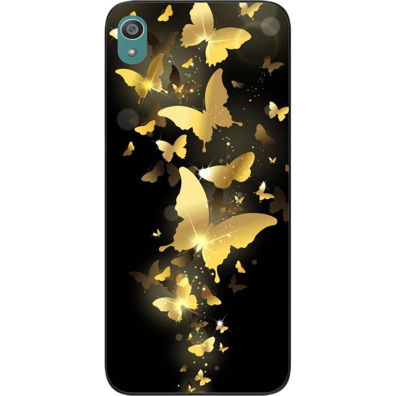 Силіконовий чохол для Sony Xperia Z5 E6633 з картинкою Золоті метелики, фото 1
