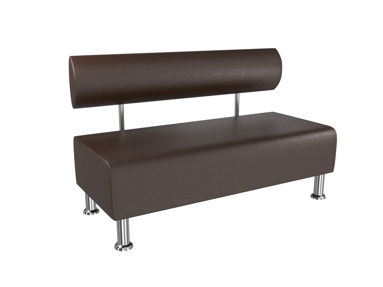 Диван офісний BNB Solo 1200x540x750 коричневий. Флай 2231. Для школи, лікарні, адміністратора, очікування