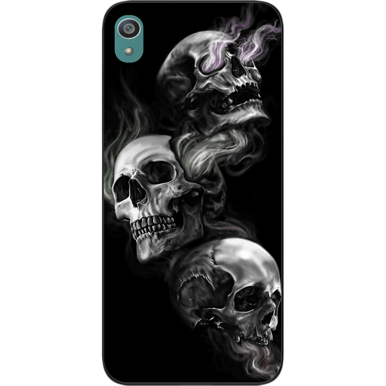 Бампер силіконовий чохол для Sony Xperia Z5 E6633 з картинкою Три черепа, фото 1