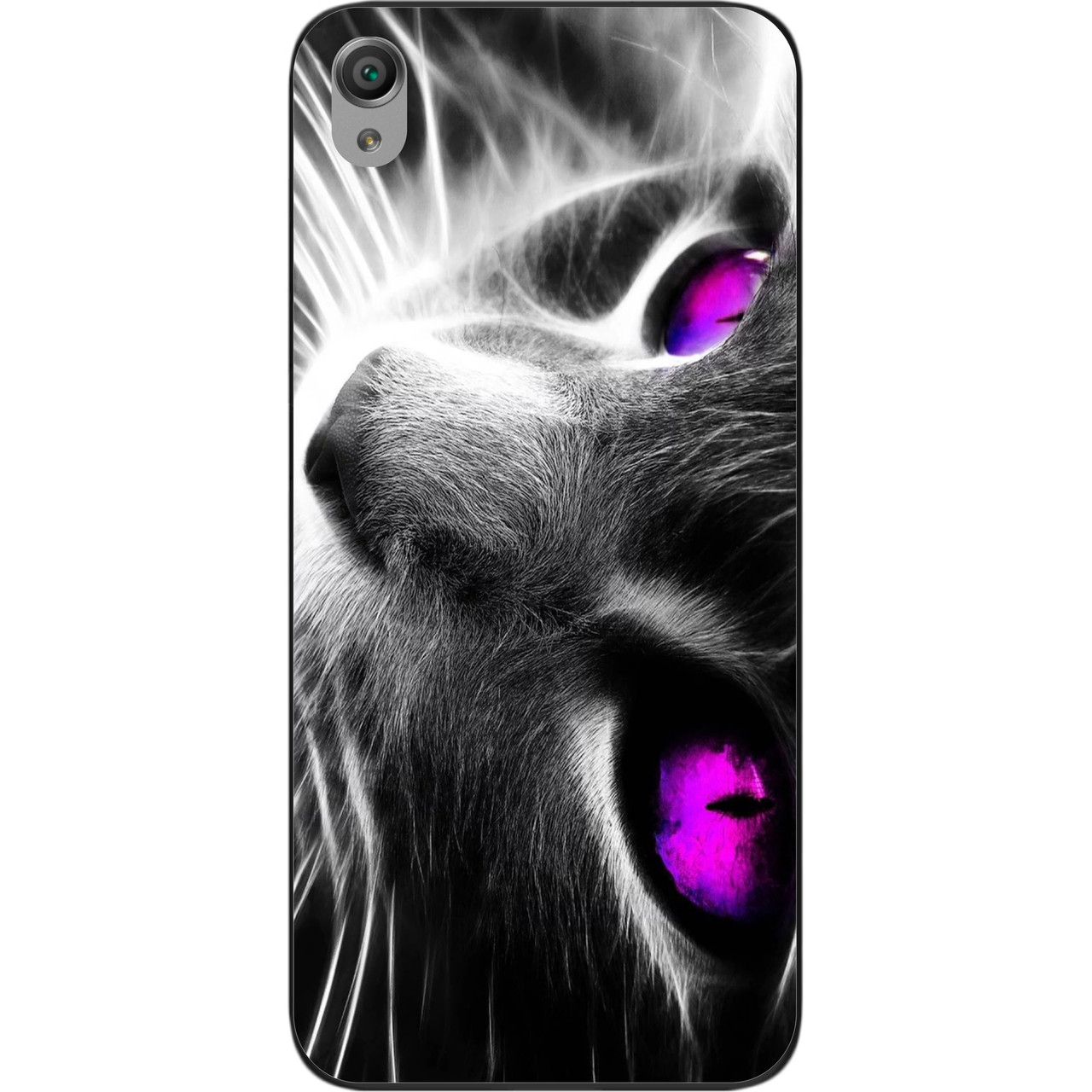 Силіконовий чохол для Sony Xperia M4 Aqua з картинкою Красивий кіт, фото 1