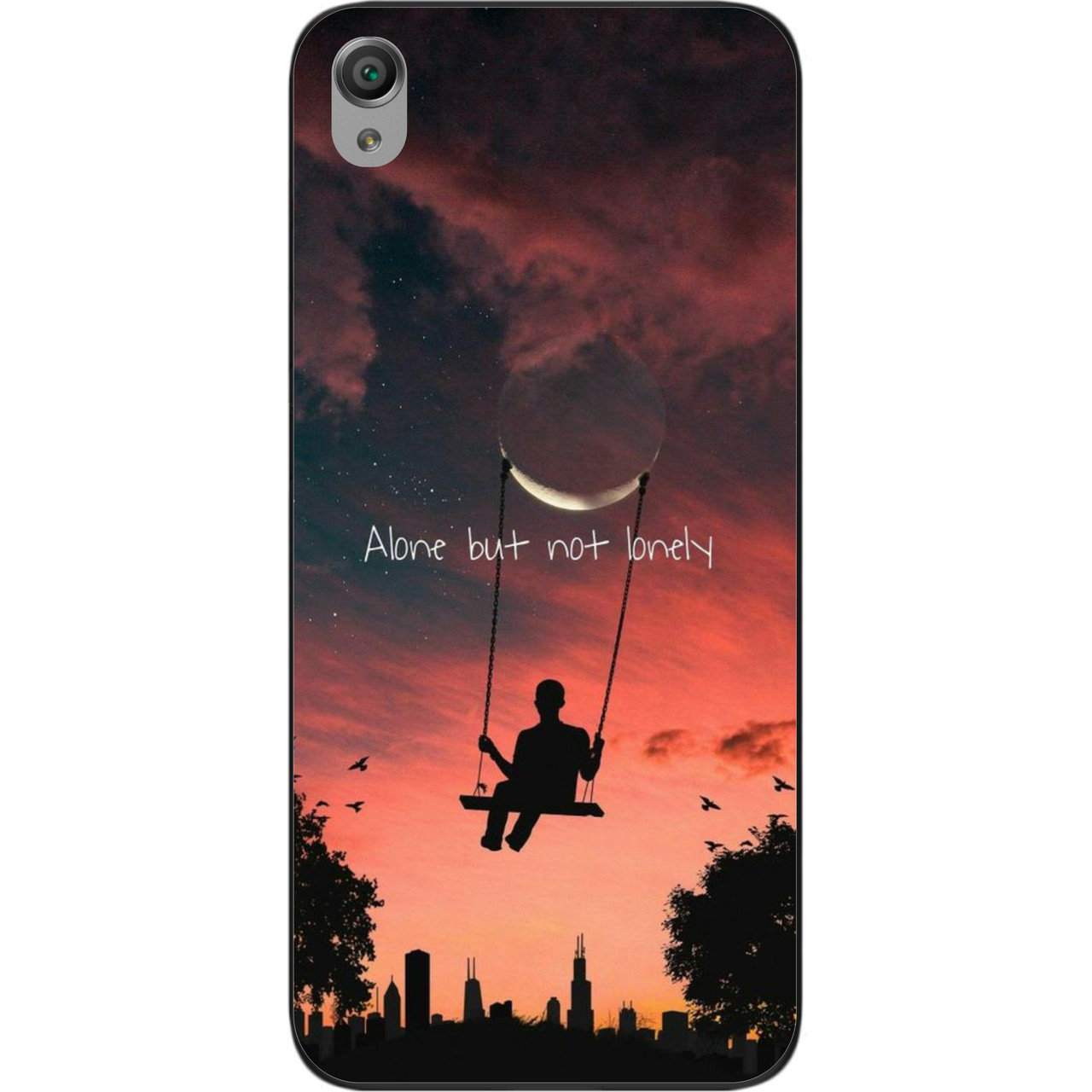 Силіконовий чохол бампер для Sony Xperia M4 Aqua з картинкою Напис, фото 1