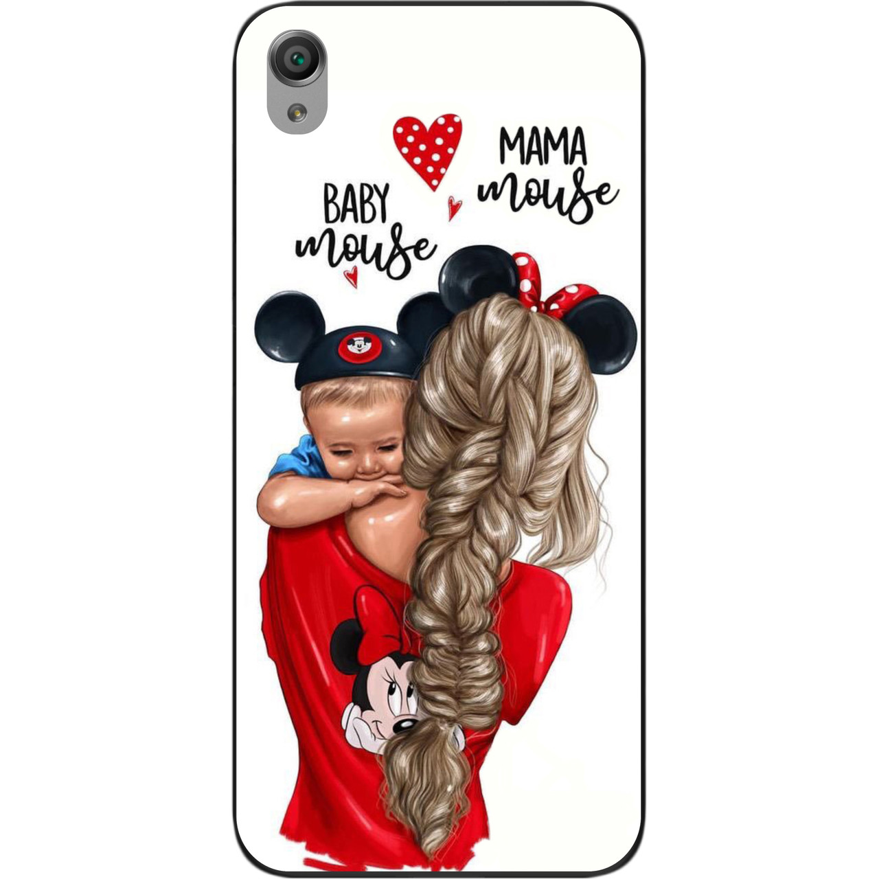 Чохол силіконовий для Sony Xperia M4 Aqua з картинкою Мама і малюк, фото 1