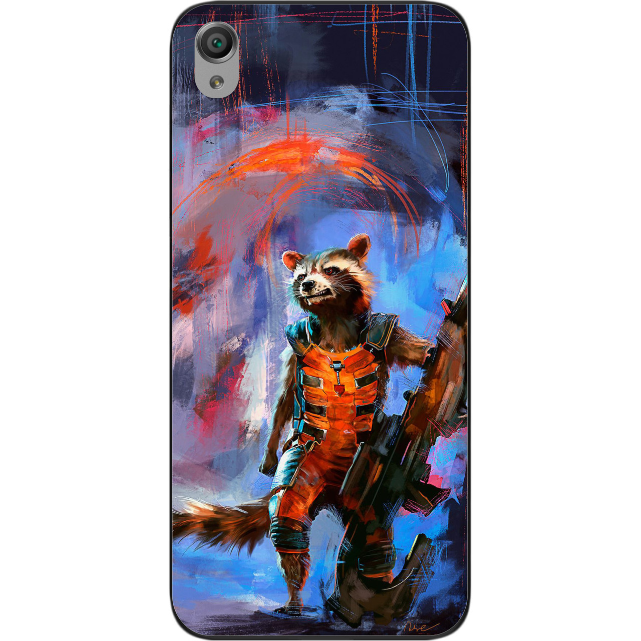 Бампер силіконовий чохол для Sony Xperia M4 Aqua з картинкою Єнот Ракета, фото 1