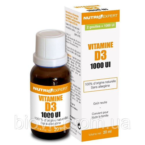 Витамин Д3 (Vitamin D3) 1000 МЕ 20 мл (ID#1484189813), цена: 366 ...
