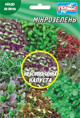 Насіння Капусті червонокачанної для мікрозелені 10 г, фото 2