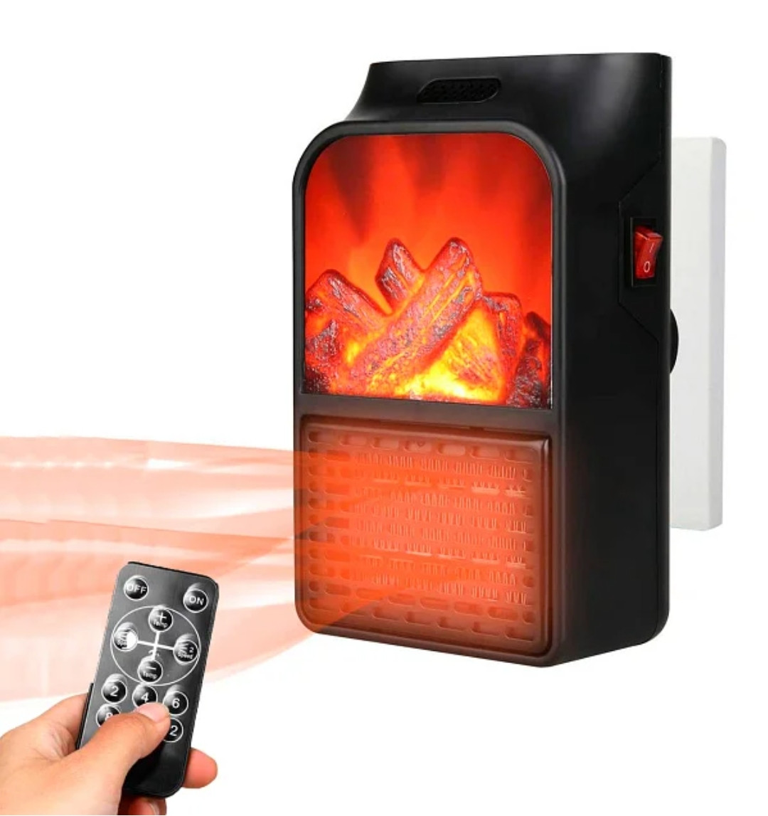 Flame Heater мини Обогреватель камин сПультом обігрівач 500w handy Heater керамический 500w ват портативный - фото 2 - id-p1263986584