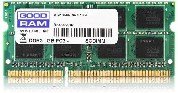 Пам'ять SoDDR3   4GB  1600MHz PC3-12800  Goodram  (CL11) (код 71164)
