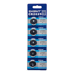 Батарейки-Таблетки "T&E", CR2025 3V, блістер - 5шт. упаковка - 60шт.