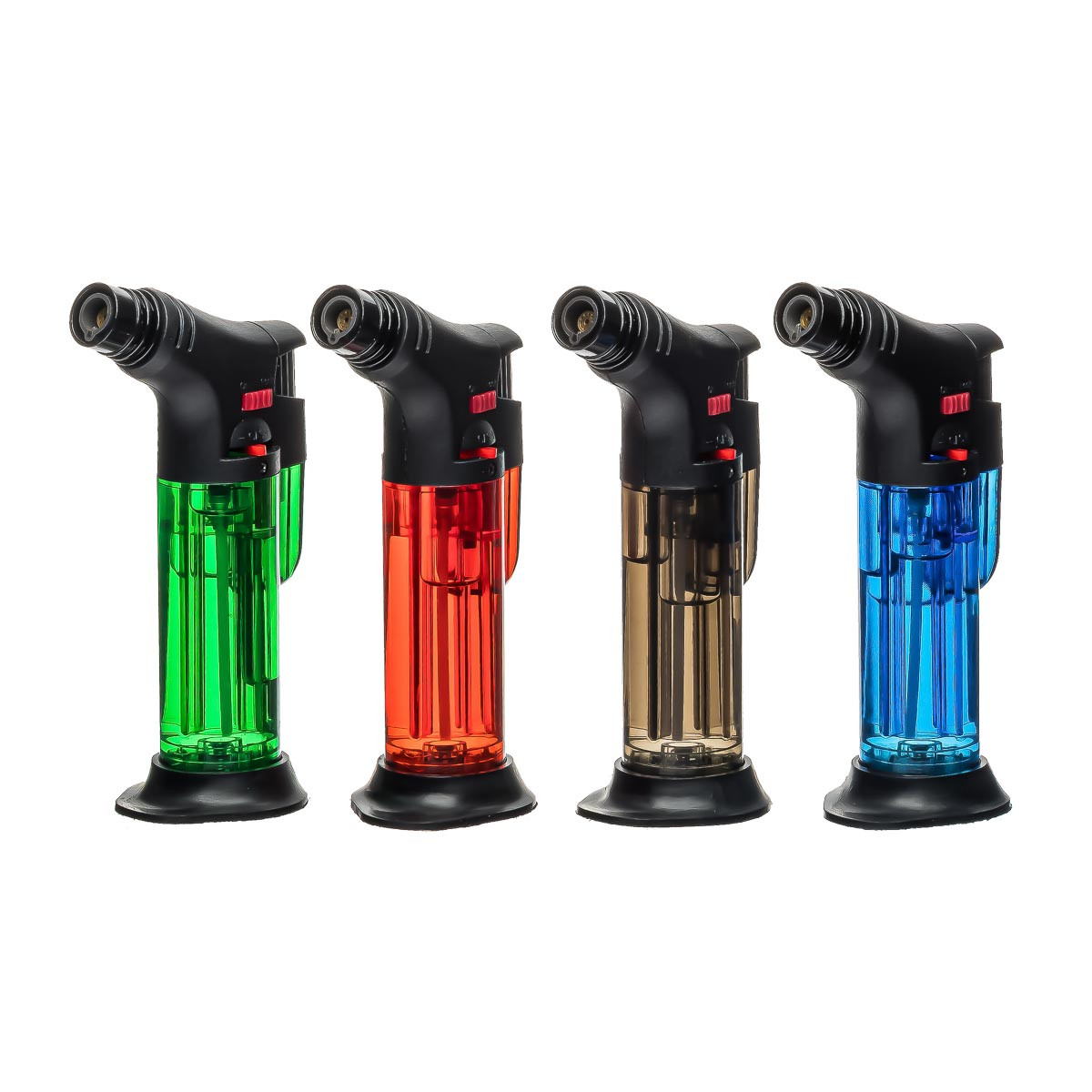 Газова пальник кишенькова / Турбо запальничка / Запальничка прозора (карамелька), фото 1