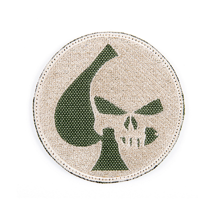 Вишитий шеврон "Spades Punisher" на липучці (бежевий олива), фото 1