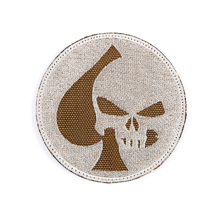 Вишитий шеврон "Spades Punisher" на липучці (койот бежевий), фото 1