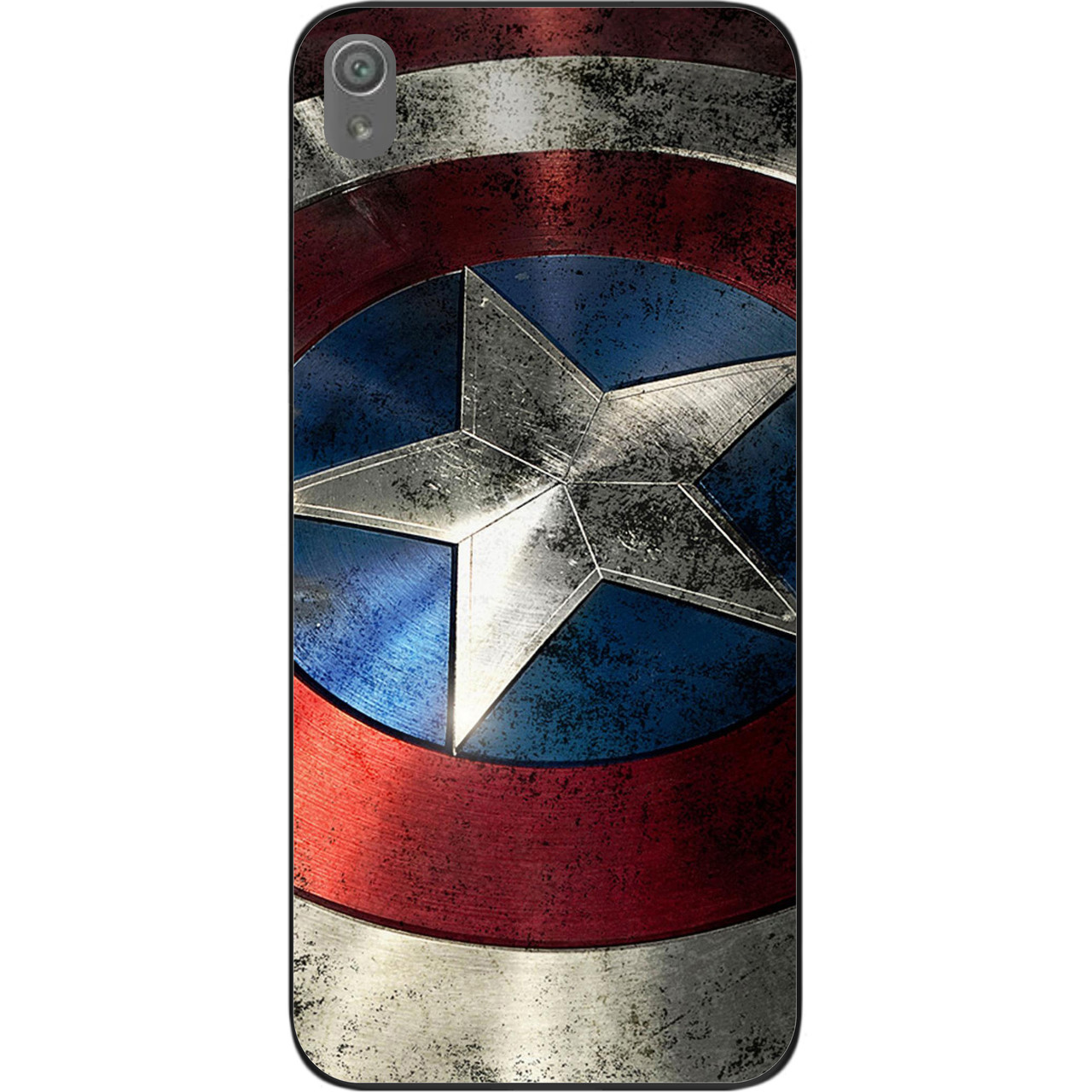 Силіконовий чохол бампер для Sony Xperia XA з картинкою Капітан Америка, фото 1