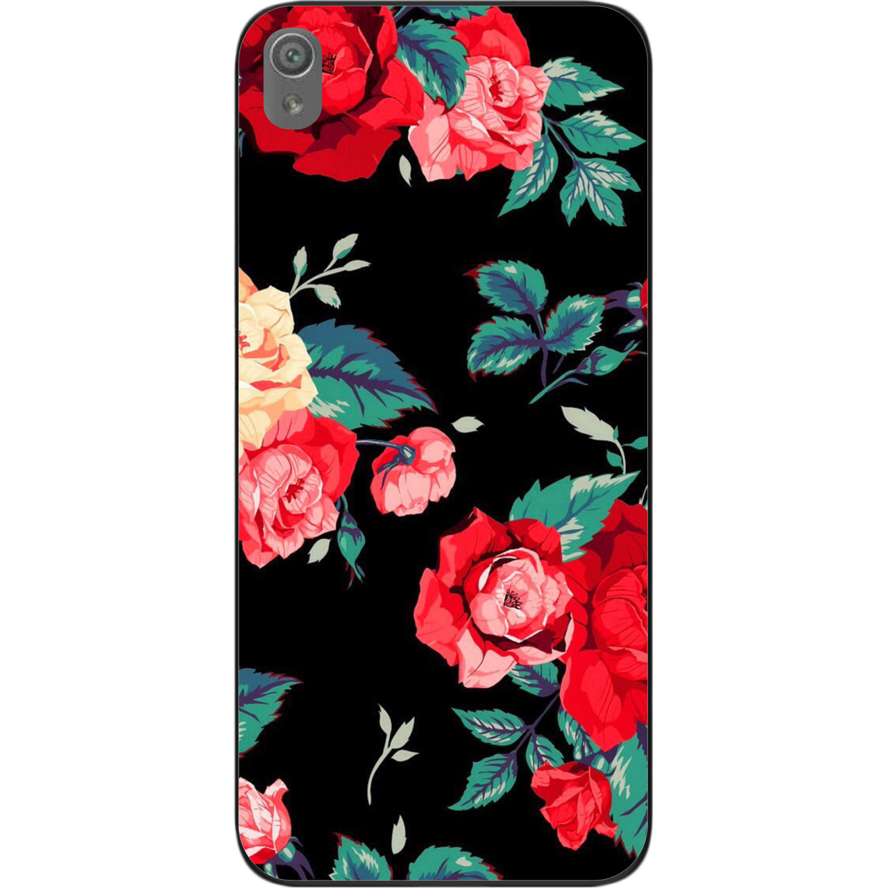 Бампер силіконовий чохол для Sony Xperia XA з картинкою Червоні троянди, фото 1