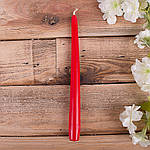 Свічка столова 4955-2 колір червоний