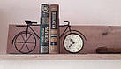 Декоративна підставка для книг з годинником һ15см