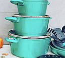 Набір кухонного посуду з антипригарним покриттям з 15 предметів EB-5623, фото 2