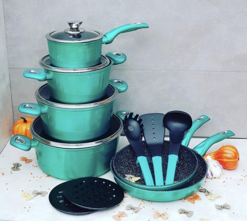 Набір кухонного посуду з антипригарним покриттям з 15 предметів EB-5623