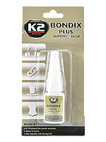 Супер клей 10g "K2" B101 Bond Bondix Plus/бутылочка,сверхпрочный