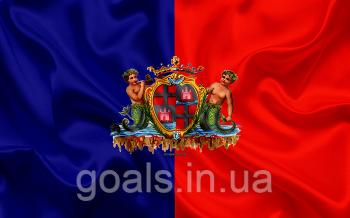 Прапор ФК Кальярі