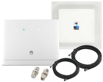 Стаціонарний 4G комплект Huawei B315s-22, Mimo Антена R-Net 1700-2700 МГЦ 2*17 dBi