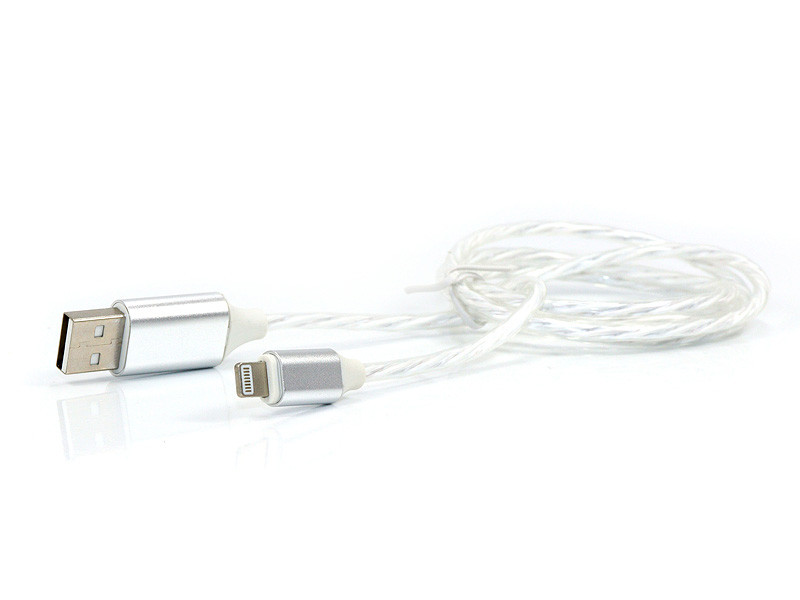 Кабель USB - Lightning светящийся 250шт 8602 - фото 4 - id-p1478965178