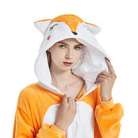 Пижама кигуруми для взрослых и детей Лисичка, Пижама в виде лисы (1041)