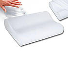 Ортопедична подушка з ефектом пам'яті 50x29x10/7см, Memory Foam Pillow / Подушка анатомічна, фото 7