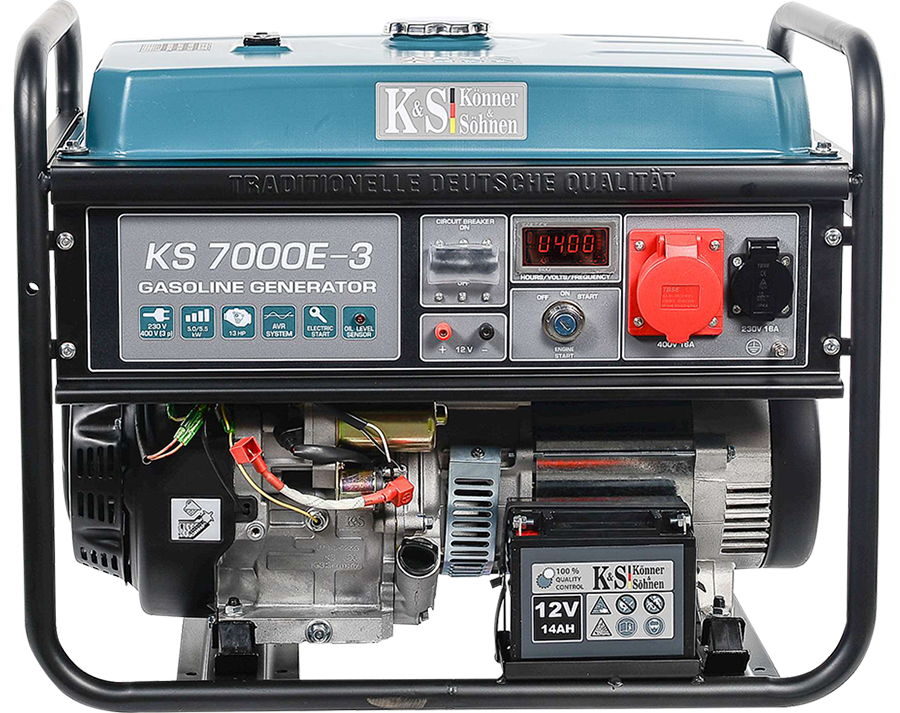 Генератор бензиновий Konner&Sohnen KS 7000E-3 (5,5 кВт), фото 1