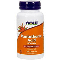 Пантотенова кислота (витмин В5) Now Foods Pantothenic Acid 500 мг 100 капсул