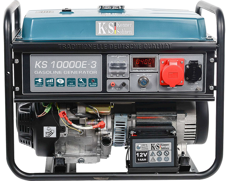 Генератор бензиновий Konner&Sohnen KS 10000E-3 (8 кВт)