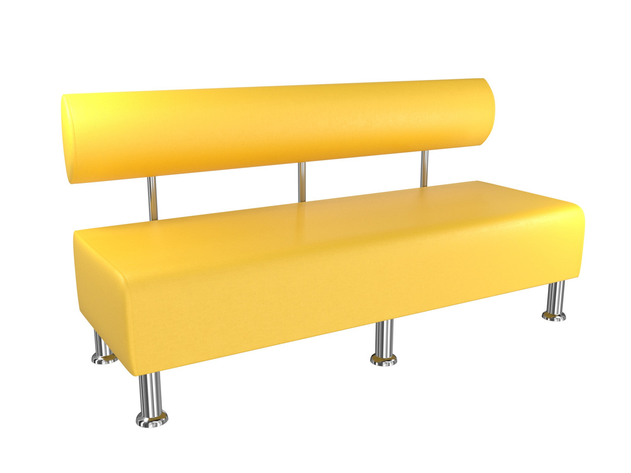 Диван BNB Solo 1800x540x750 жовтий. Флай 2240. Для школи, лікарні, адміністратора, очікування