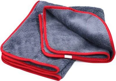 Рушник микрофибровое - MaxShine Microfiber Towel 40x60 див. 600 gsm сіро-червоний (1014060G), фото 1