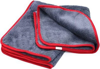 Рушник микрофибровое - MaxShine Microfiber Towel 40x60 див. 600 gsm сіро-червоний (1014060G)