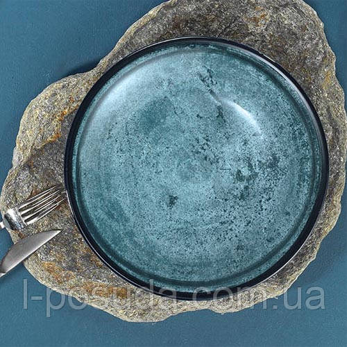 Дрібна тарілка обідня Corendon NanoKrem Blue 25 см, фото 1