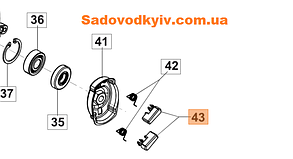 Собачки стартера для мотоніжниць Oleo-Mac HC 280 XP (58070219R)