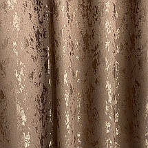 Готові штори Мішковина-мармур коричневий, фото 4