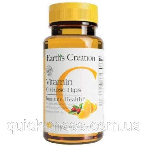 Вітамін C Earth's Creation Vitamin C 1000 mg with rose hips — 100 таб