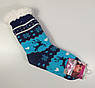 Шкарпетки флісові жіночі теплі на хутрі | домашні | з антиковзними вставками | розміри 35–38 та 39–41 | узори синій та голубий, фото 3