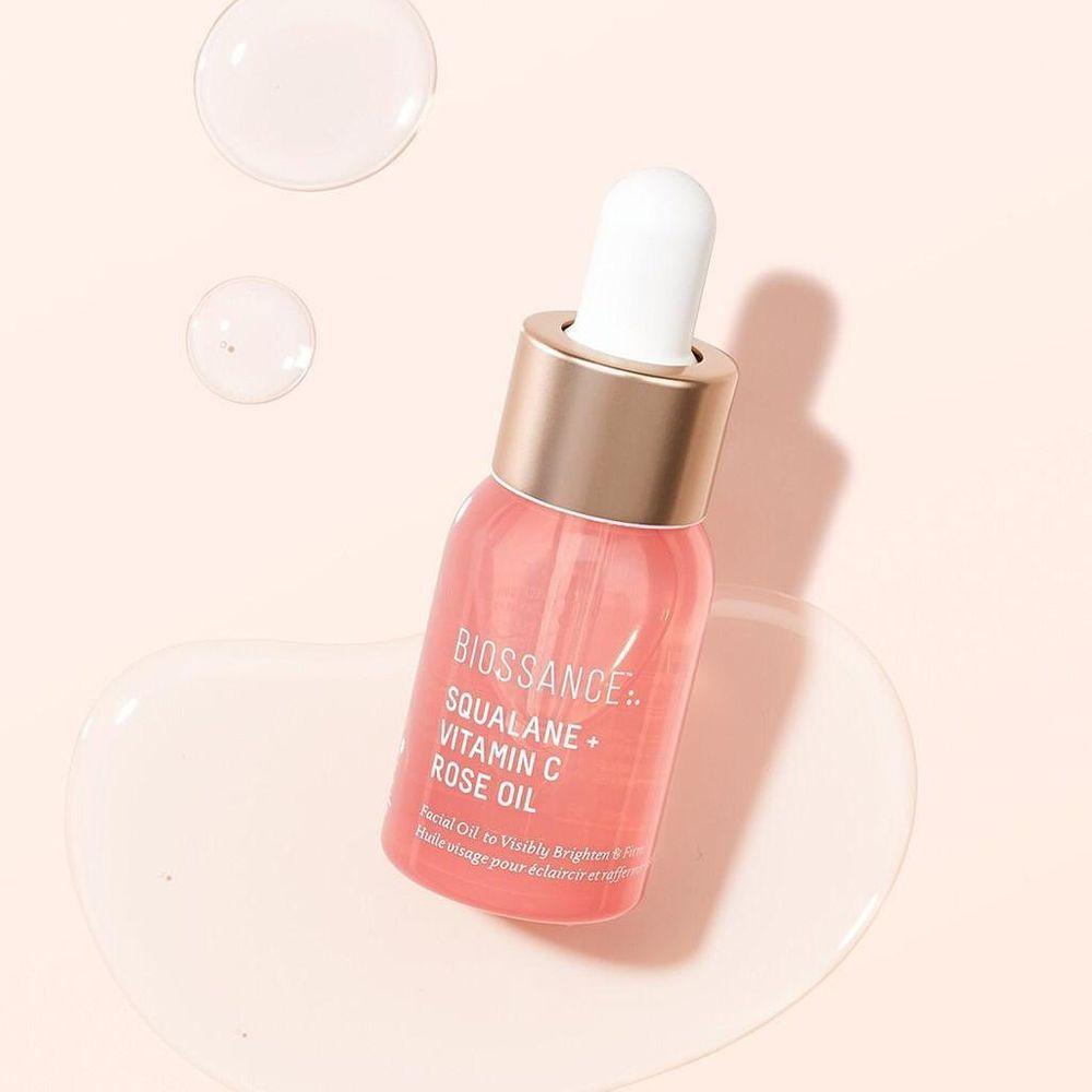 Рожеве масло для обличчя з вітаміном с і скваланом Biossance Squalane + Vitamin C Rose Oil 12 мл