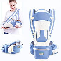 Хипсит, Эрго-рюкзак, кенгуру переноска Baby Carrier 6 в 1 Джинсовый (n-1419)