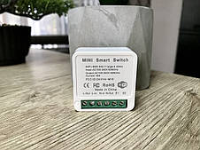 Розумне wi-fi реле Smart Home 16A, Mini Wi-Fi Smart Switch DIY 16 A Міні Wifi реле, фото 2