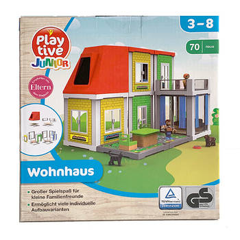 Набір для дерев'яної залізниці PlayTive House 70 ел Німеччина ( Ikea, Hape, Brio )