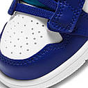 Eur 22-37 Дитячі кросівки Джордан 1 Air Jordan 1 Retro  сині, фото 7